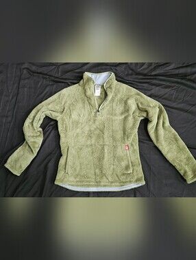 The North Face Women's Olive Green Sherpa Fleece Jacket Size Small